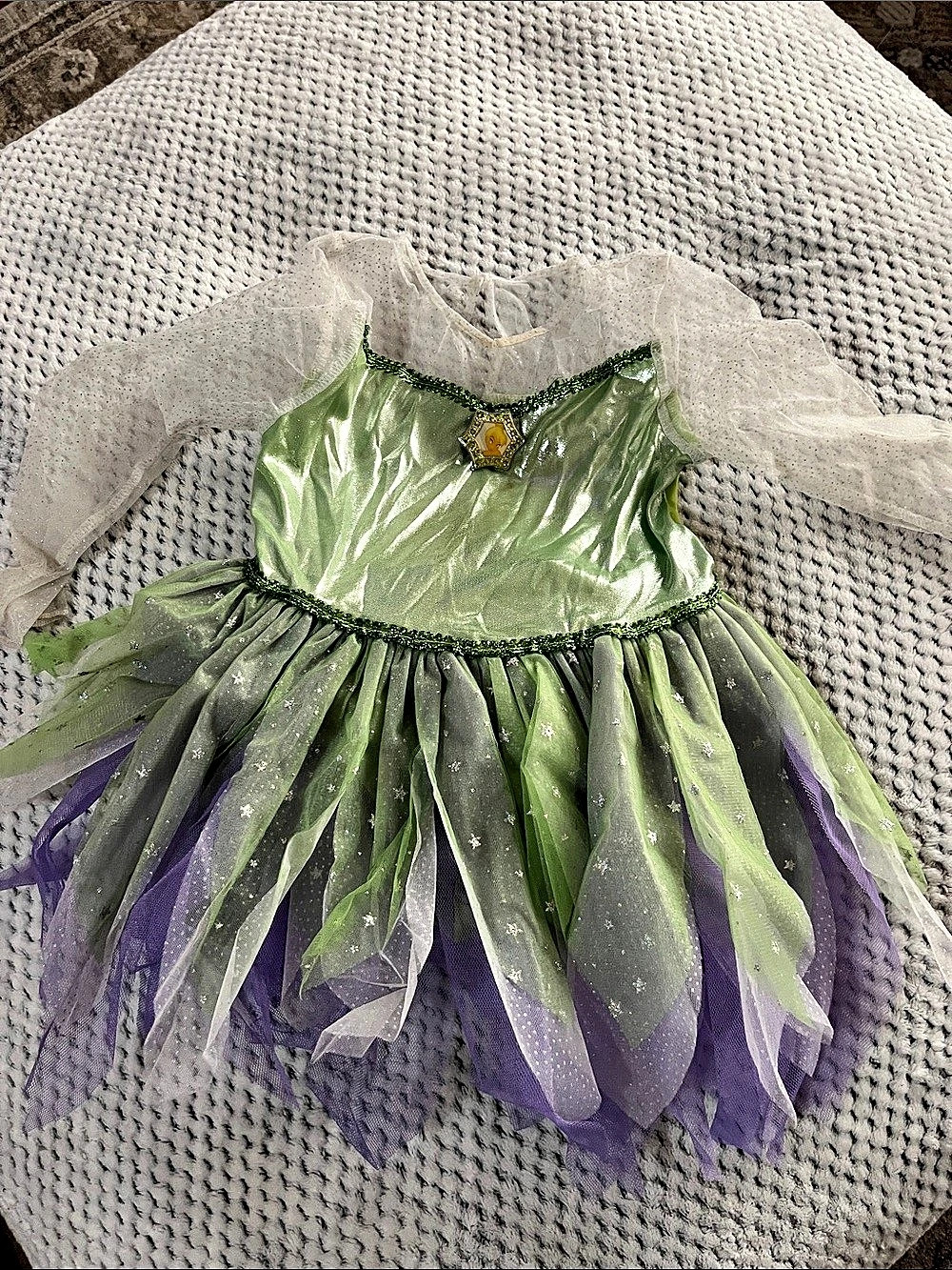 Disney Tinker Bell Costume Dress Green & Purple